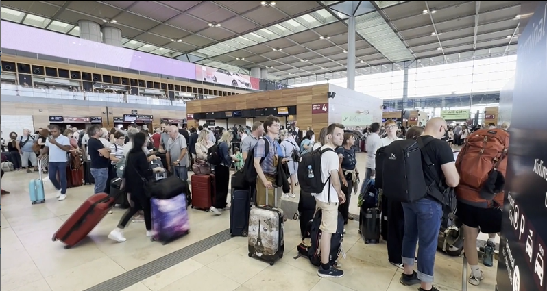 Global IT outage by CrowdStrike disrupts operations at Berlin airport in Germany