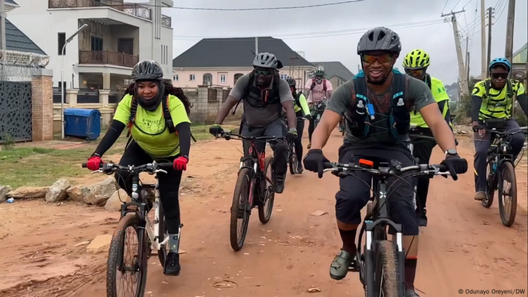 Nigerian eco-cyclists pedal for climate action