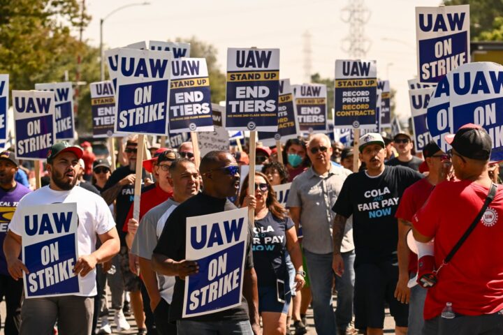 What role do unions play in the US presidential election?