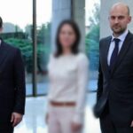 Was the German (female) foreign minister blurred in Syria state visit photos?