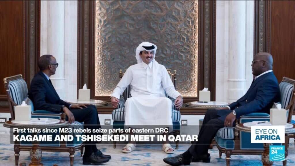 Kagame and Tshisekedi meet in Qatar for first direct talks since latest escalation in eastern DRC