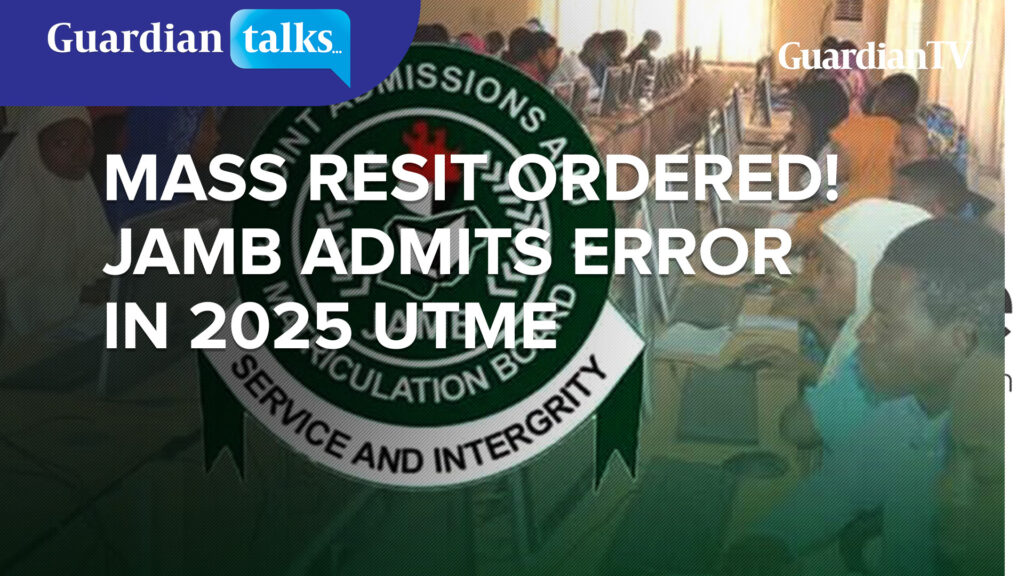 Mass resit ordered: JAMB admits error in 2025 UTME