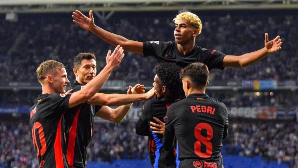 Lamine Yamal stars as Barcelona win derby to clinch 28th La Liga title