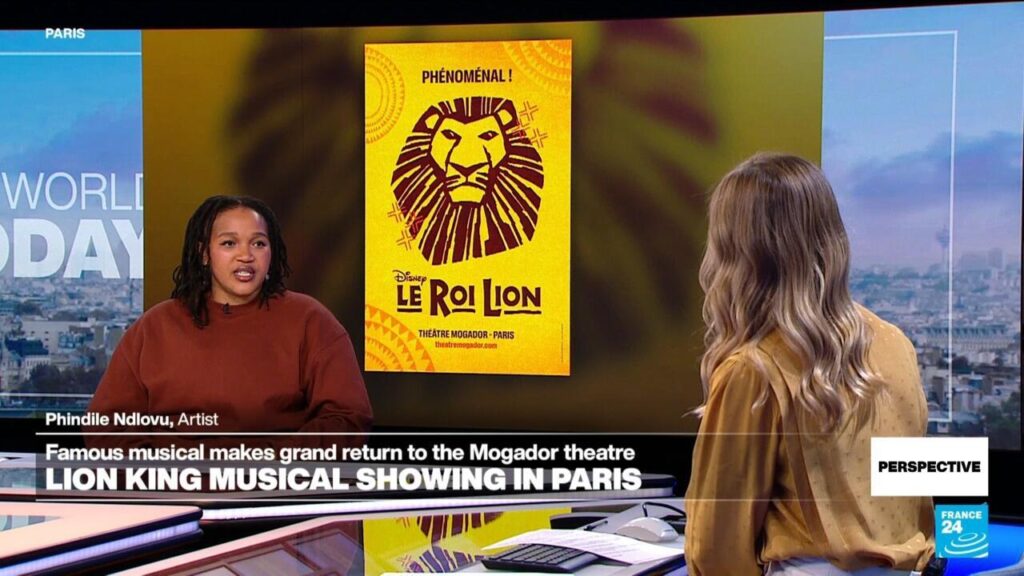 South Africa's Phindile Ndlovu on 'great honour' of featuring in Lion King musical in Paris