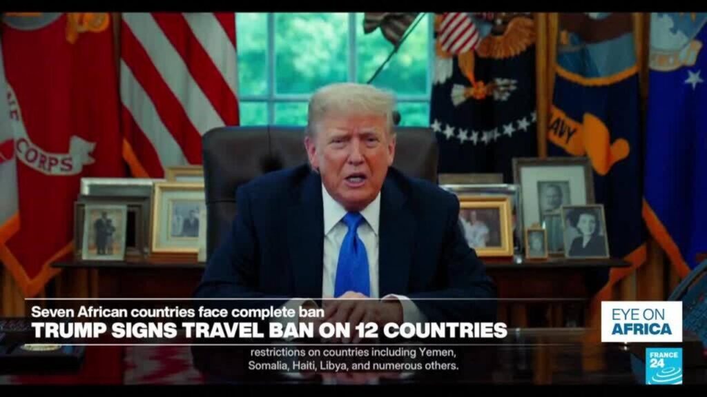 Donald Trump signs travel ban on 12 countries
