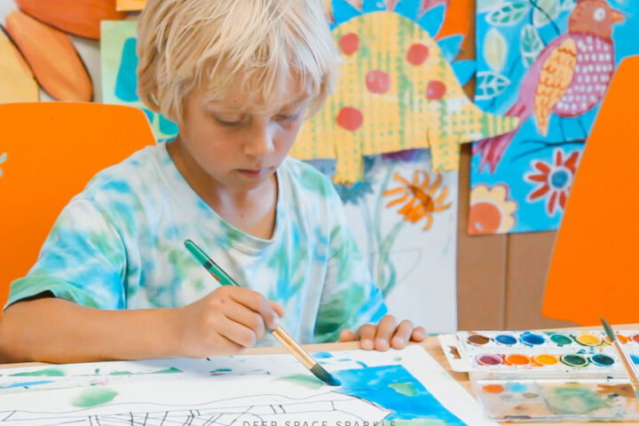 Teaching art to children: Opening a child's mind to the world of imagination