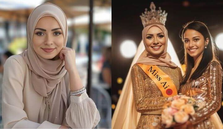 Beauty pageant crowns the world's first ever 'Miss AI'