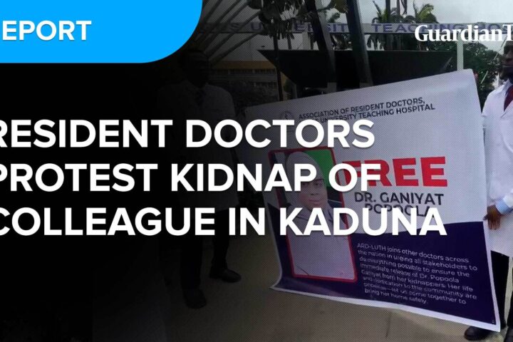 Nigerian Association of Resident Doctors protest kidnap of colleague in Kaduna