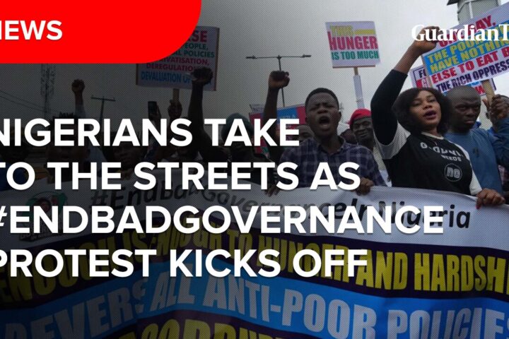 Nigerians take to the streets as #Endbadgovernance begins