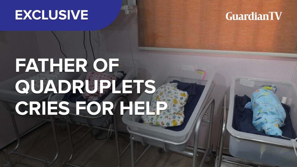 'We're still owing the hospital after over two years- Father of Quadruplets cries for help