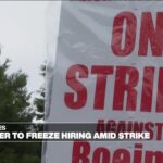 Boeing announces hiring freeze and sweeping cost cuts as strike continues