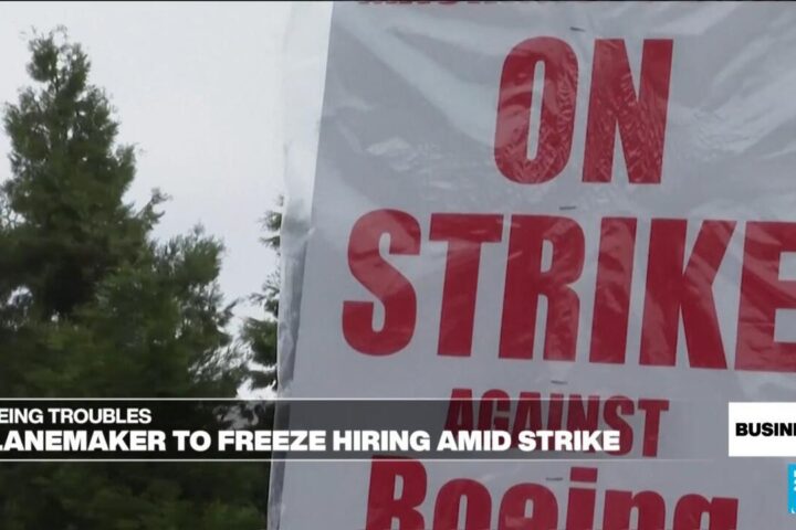 Boeing announces hiring freeze and sweeping cost cuts as strike continues