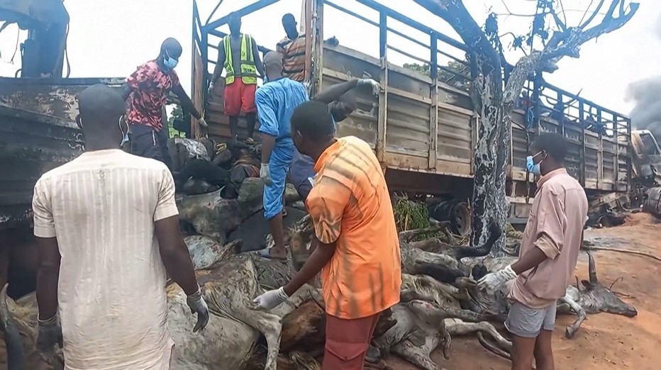 At least 48 people killed in Nigerian fuel truck explosion