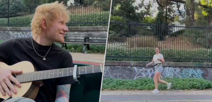 Ed Sheeran's serendipitous serenade for lucky jogger