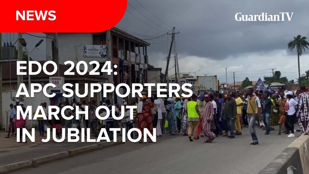 Edo 2024: APC supporters march out in jubilation