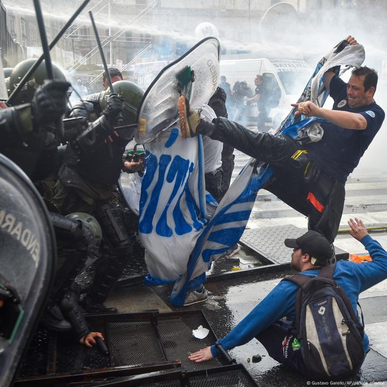 Argentina's 'economic shock' vote sparks protests