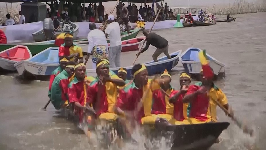 Benin lake village comes to life at annual festival