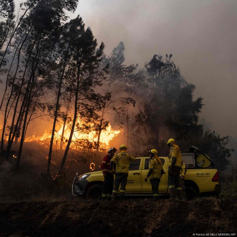 Wildfires in Portugal fanned by unusually dry September