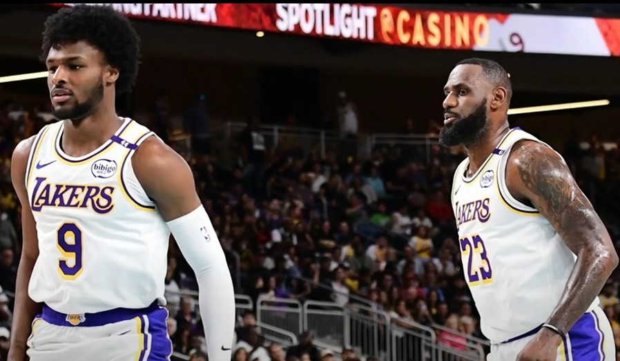 LeBron & Bronny make history in Lakers preseason loss