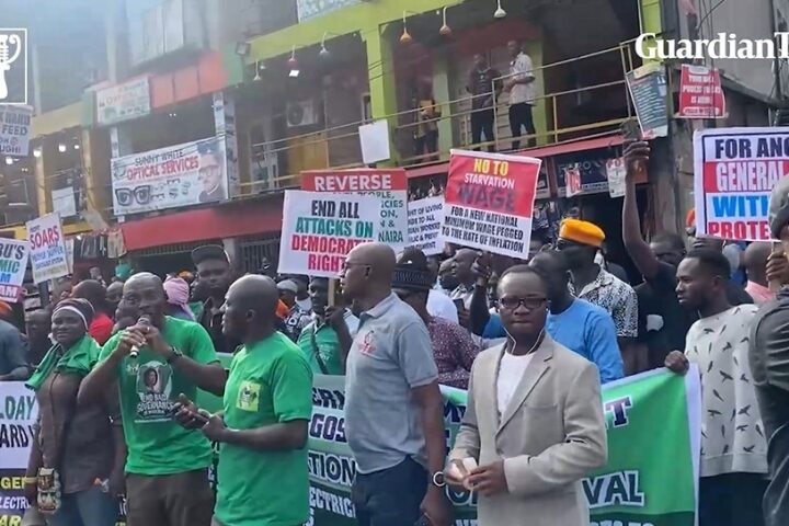 #FearlessOctober1: Protesters sang the old national anthem in Lagos