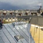 The rooftops of Paris with the zinc craftsmen of the sky