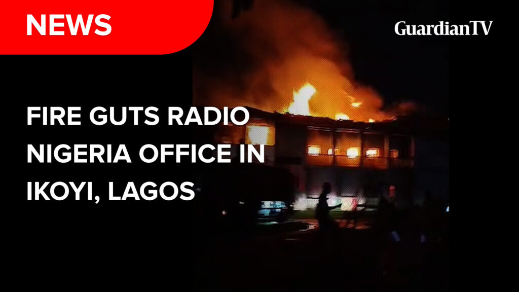 Fire guts Radio Nigeria office in Ikoyi, Lagos