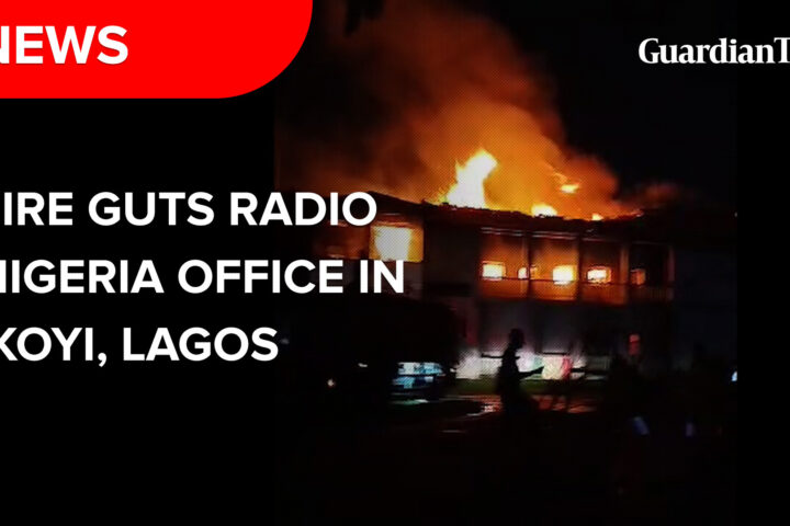 Fire guts Radio Nigeria office in Ikoyi, Lagos