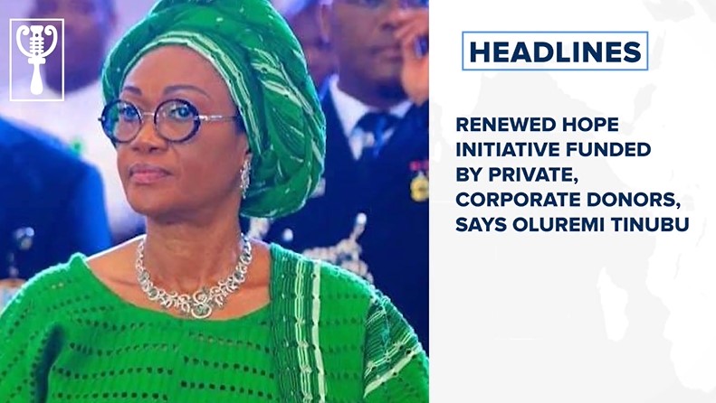 Renewed hope initiative funded by private, corporate donors, says Oluremi Tinubu