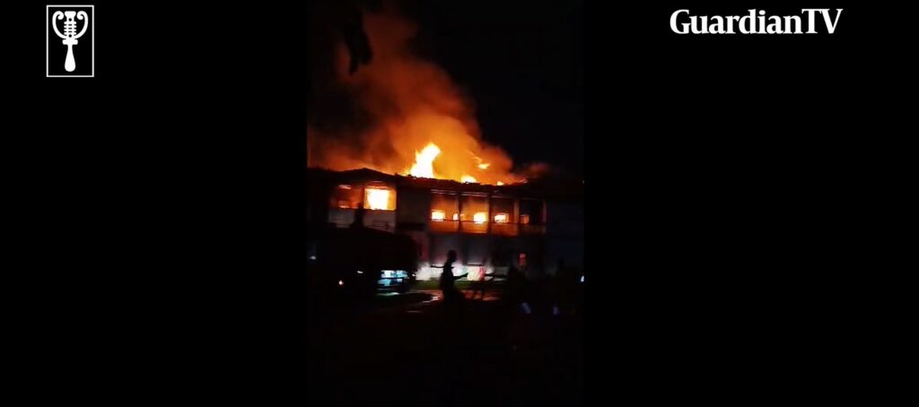 Fire guts Radio Nigeria office in Ikoyi, Lagos