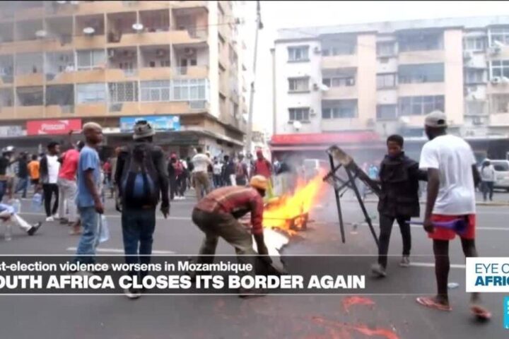 South Africa closes its border again as post election violence worsens in Mozambique