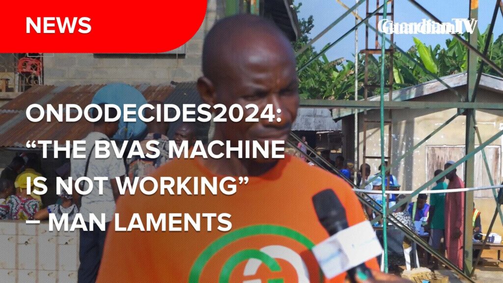 OndoDecides2024: “The BVAS machine is not working” – Man Laments