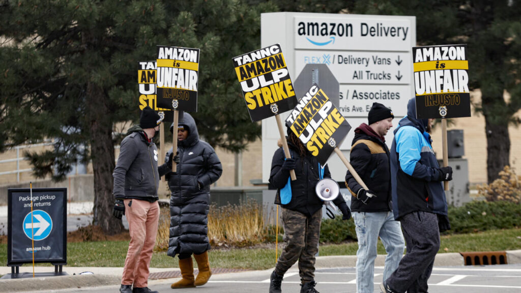 Amazon workers strike days ahead of Christmas