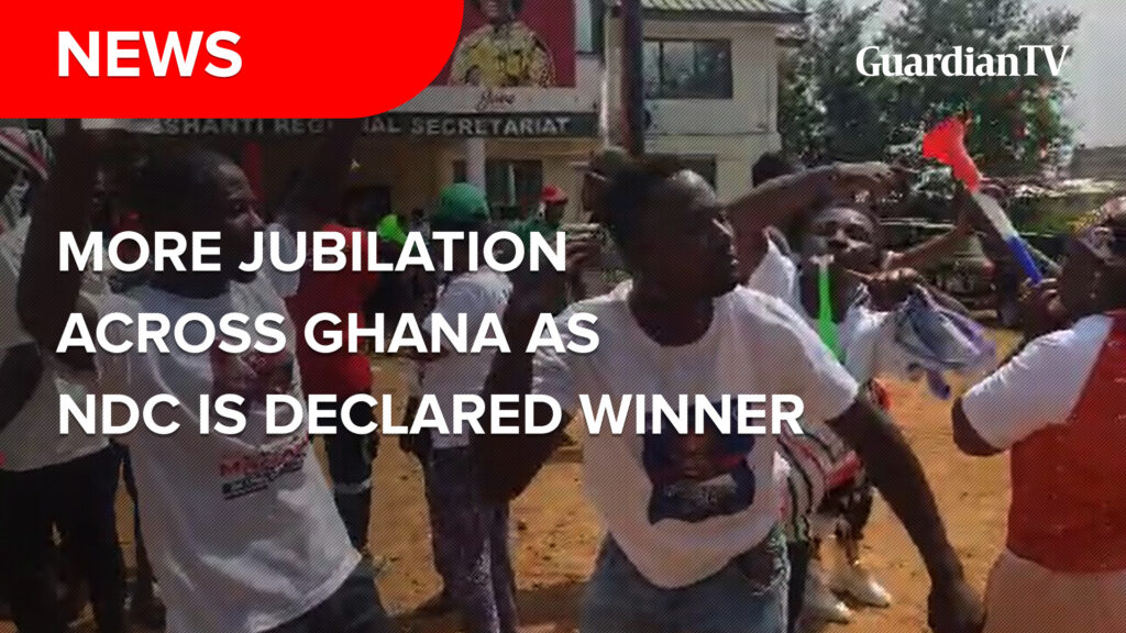 Ghana Decides: Jubilation across Ghana as NDC candidate is declared winner