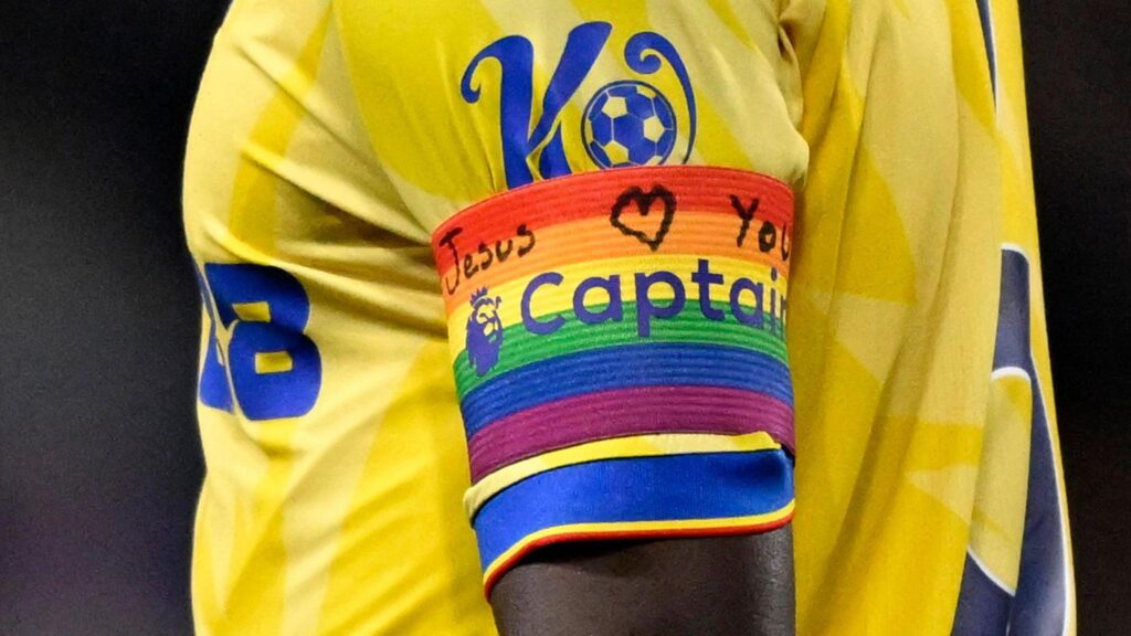 'Guéhi defies FA': Crystal Palace captain writes own message on rainbow armband