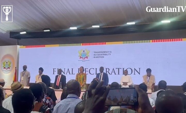 Ghana Decide: Final declaration commences with the National Anthem of Ghana