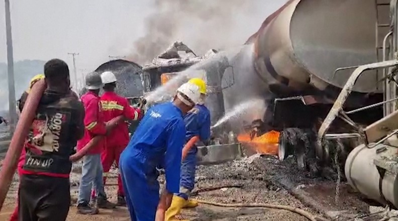 Fuel tanker truck blast kills at least 60 in Nigeria