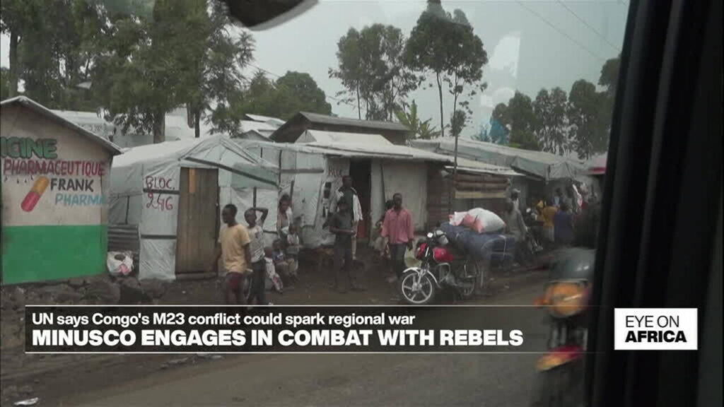 UN peacekeepers engage in fighting with M23 forces in DR Congo