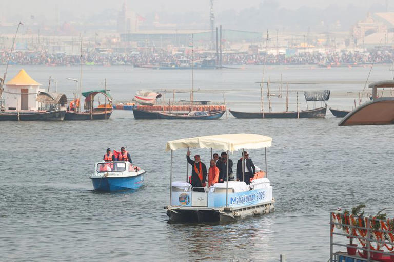 India: PM Narendra Modi takes holy dip at Maha Kumbh Mela