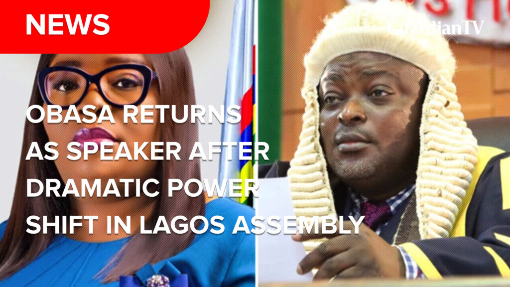 Obasa returns as speaker after a dramatic power shift in Lagos Assembly