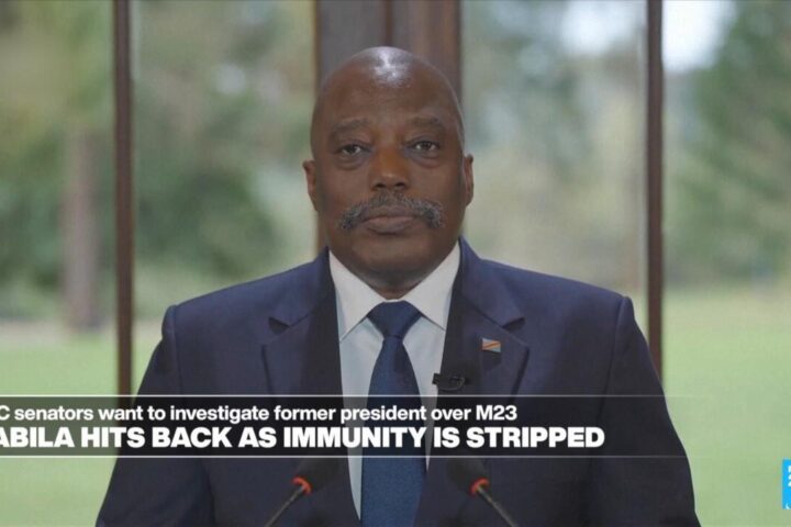 Former DRC president Joseph Kabila hits back as senators strip him of immunity