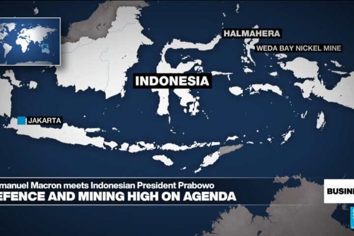 Mining and defence industries benefit from Macron's visit to Indonesia