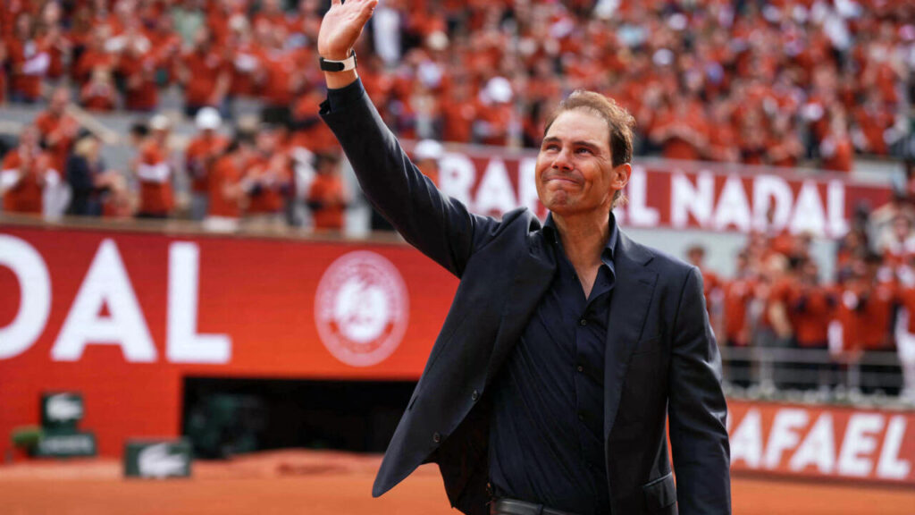 Rafael Nadal receives emotional farewell on first day of French Open