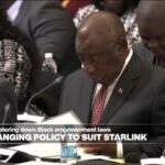 South Africa is not changing policy to suit Musk's Starlink