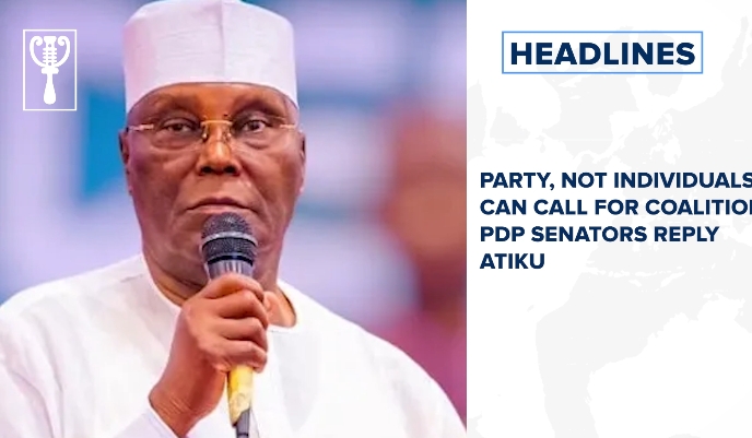 Party, not individuals, can call for coalition, PDP senators reply Atiku