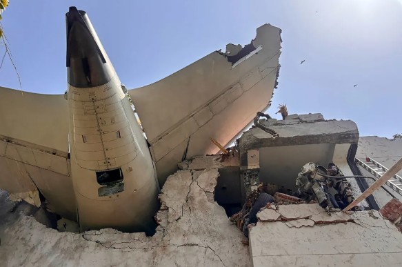 Air India flight crashes more with more than 240 people on board