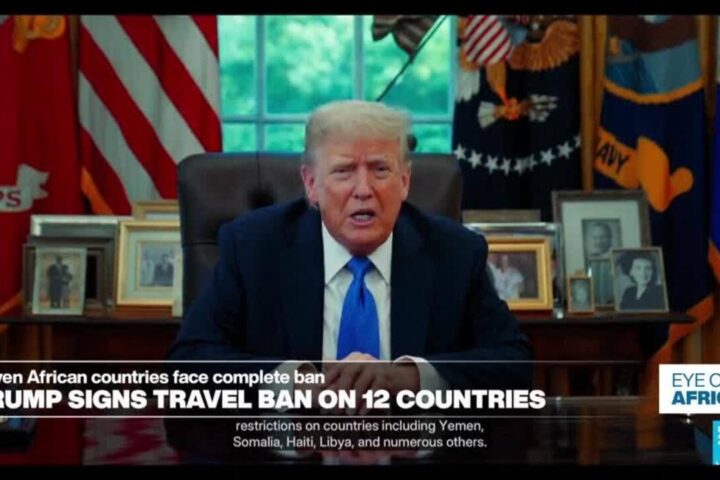 Donald Trump signs travel ban on 12 countries