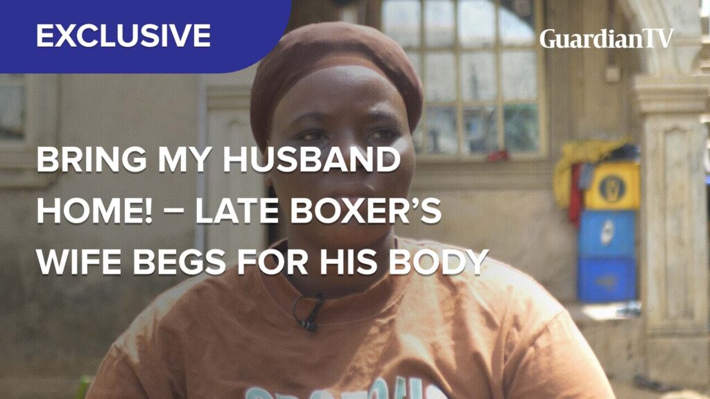 Bring my husband's body home! - Late Nigerian boxer Gabriel Olanrewaju's wife begs