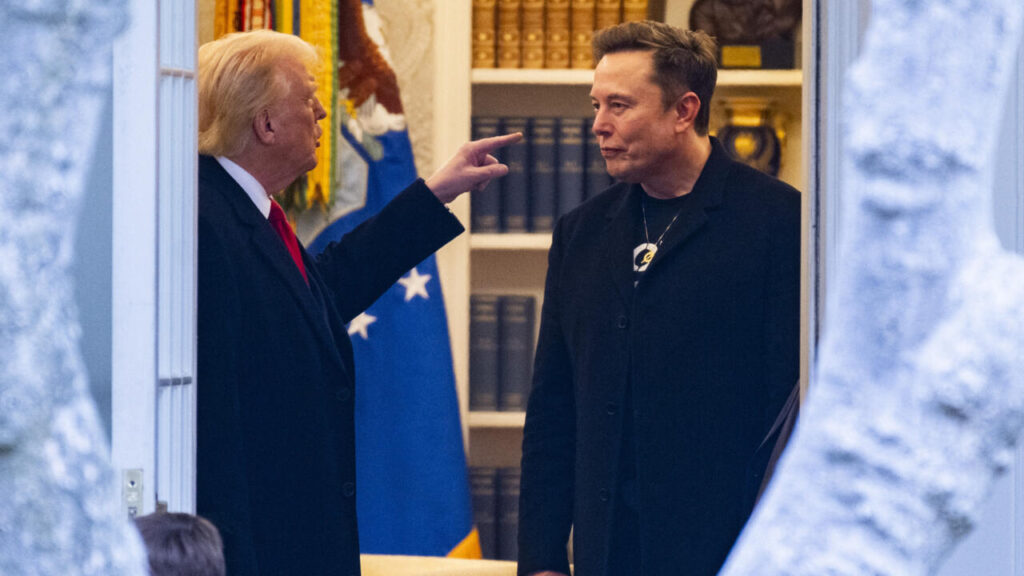 Tesla shares plunge as Trump threatens to cut government contracts with Musk's companies