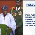 'It is a pleasure to witness you in disarray, ' Tinubu tells opposition political parties