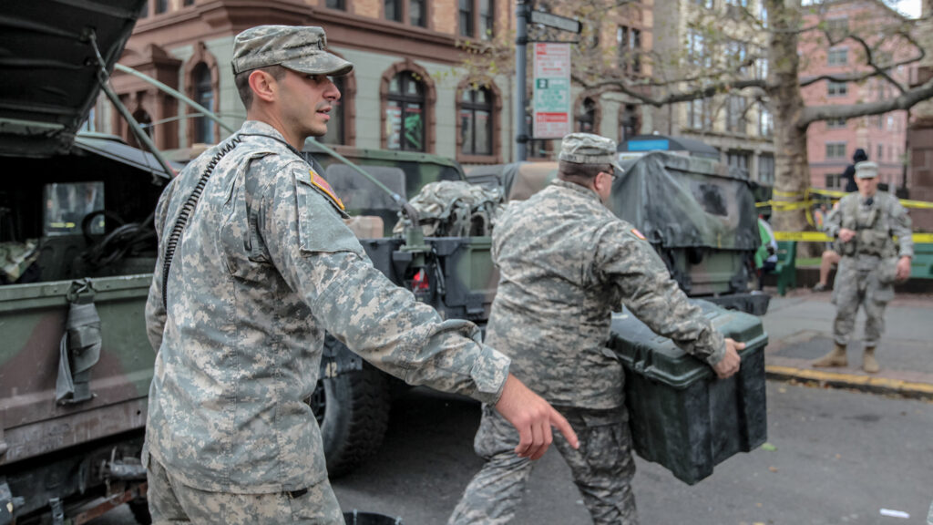 What is the US National Guard and how is it deployed?